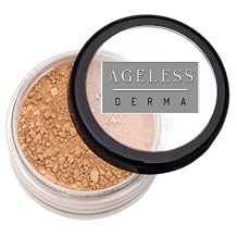 Mineral Face Powder Foundation Makeup. Natural Full Coverage Loose Foundation with Vitamin and Green Tea. Made in USA