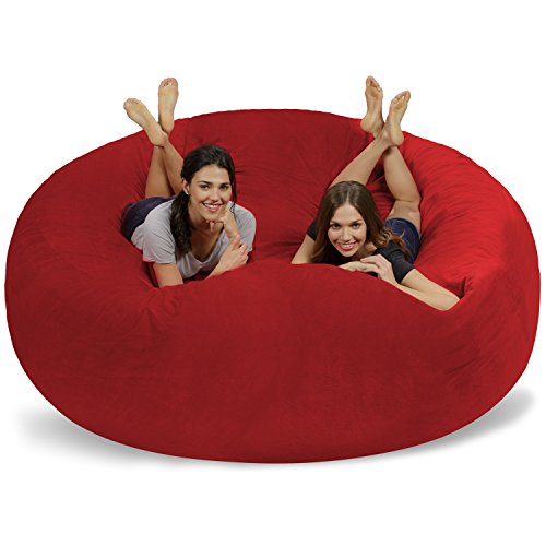 Chill Sack Bean Bag Chair: Giant 8' Memory Foam Furniture Bean Bag - Big Sofa with Soft Micro Fiber Cover...