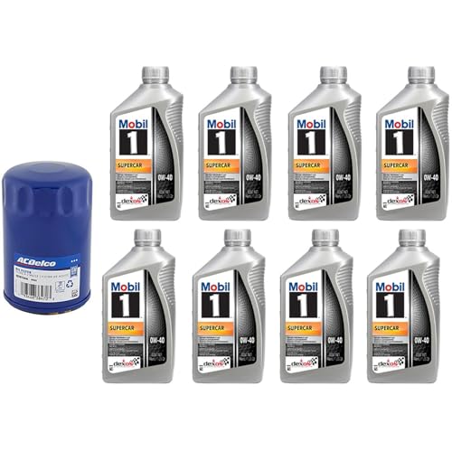 Mobil 1 0W40 Dexos R 8 Quart Oil PF63 Filter Change Kit
