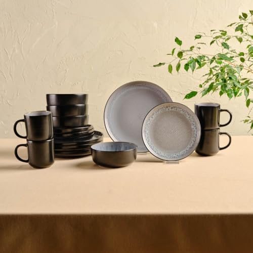 Excelsa New Delhi Service De Vaisselle 18 Pièces, Porcelaine175 - Maison