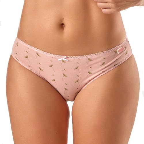 KEHAT Braga Bikini Estampada. Pack de 2. 95% Algodón. Talla M.