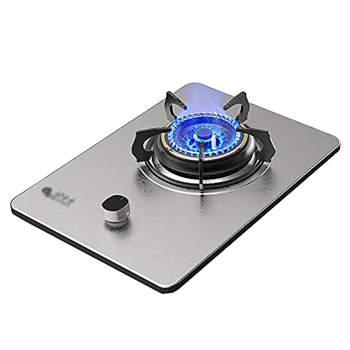 IFGSEQQQ Placa de gas de 43 cm incorporada con 1 quemador de gas termopar de llama y protección de bloqueo infantil para cocina de gas licuado de petróleo/gas natural [Clase energética A] (Color