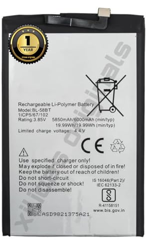 Image of BL-58BT Battery for Tecno Pouvoir 4 /4 Pro /Battery with 1 Year Warranty** (V118)