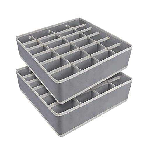Dreamshy Unterwäsche Schubladen-Organizer, Faltbare Schrank-Trennwände, Stoff-Kleiderschrank-Organizer, Faltbare Aufbewahrungsbox für BHS, Socken, Unterwäsche, Krawatten, Schals, Kosmetik Cover