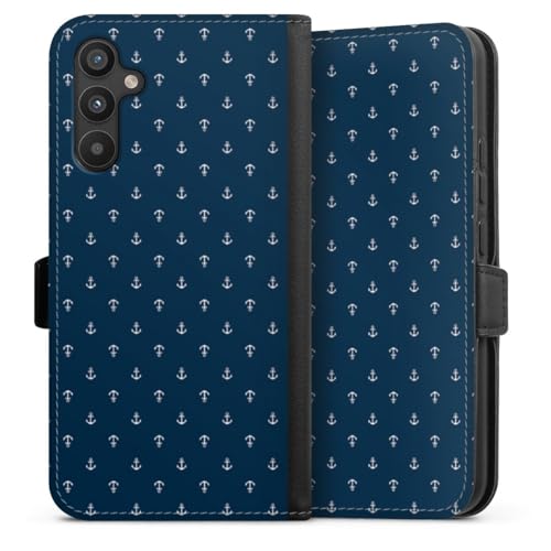 Étui Galaxy A34 5G DeinDesign à rabat magnétique motif ancre voile
