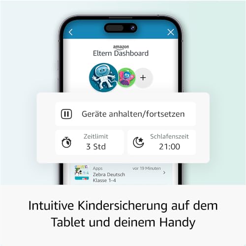 Amazon Fire HD 10 Kids Pro-Tablet + tragbares Ladeger&auml;t f&uuml;r Kinder, „Made for Amazon“
