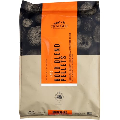 Traeger Bold Blend Holzpellets Premium American Hickory & Cherry Hartholz 8,2 kg