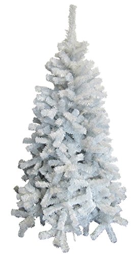 Viscio Trading Casa & Christmas Árbol Navidad, PVC, Blanco, 113 x 113 x 210 cm