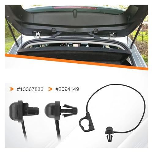 2 Sangles de tablette arrière pour Opel Corsa E 13367836 - 5