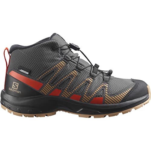 Salomon XA Pro V8 Mid ClimaSalomon Waterproof Kinder Outdoor-Aktivitätsschuhe, Präzise Passform, Grip und Schutz, Sportlicher Look, Magnet, 32