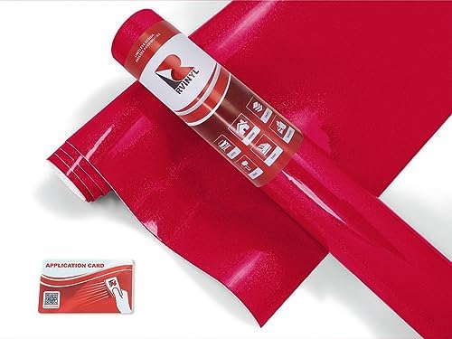 ORACAL 951 Red Metallic 367 Premium Cast Film 2ft x 10ft Vinyl Film Sheet Roll - for Cricut, Silhouette Cameo, Craft and Sign Cutters