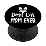 cat lover mom funny - la migliore mamma di gatti di sempre popsockets popgrip intercambiabile