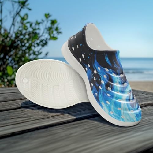 Boys Rainbow Flame Water Shoes Kids Slip on Clogs for Girls Quick Dry Beach Swim Sneakers Lightweight Sandals Outdoor/Indoor3