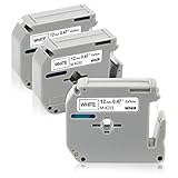 Paket enthalten--- (Non OEM) 3 Pack kompatibel für Brother M Etikettenband 12mm Ersatz für Brother M-K231 M-K231S MK-231 M231.