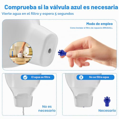 Miniatura 3 de Breauill Filtro De Agua De Compatible Con Brita Maxtra , Maxtra Plus, Mavea, Maxtra Pro, Style, Reduce Cloro, Cal, Metales Pesados E Impurezas, Disfrute Del Agua Pura 6
