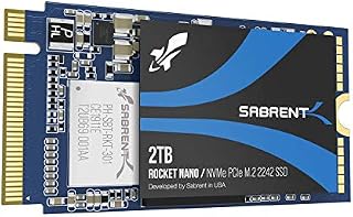 Sabrent 2TB Rocket NVMe PCIe M.2 2242 DRAM-less Low Power Internal High Performance SSD (SB-1342-2TB)