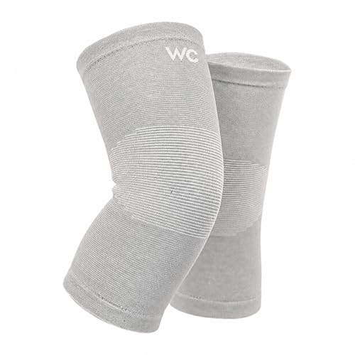 Image of Wonder Care 2-Pack Bamboo Knee Compression Sleeve for Men and Women, Compression Knee Sleeve for Running, Volleyball, Gym Weightlifting Made from Bamboo Yarn, Perfect Knee Brace for Knee Pain and Enhanced Comfort - 1 Pair