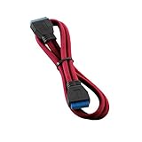 Cablemod ModMesh Internal USB 3.0 Extension - Red Verlängerungskabel, rot, 50 cm