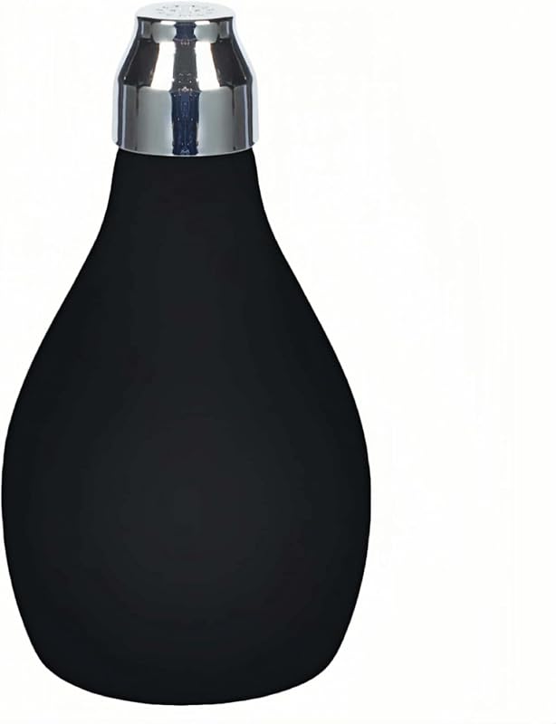 Frasco spray recarregável RyanDesign de silicone para pós, 100 mL, preto
