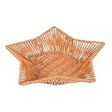 Panier décoratif en forme d'étoile : embellissez votre intérieur avec ce panier en forme d'étoile, alliant design artistique et praticité au quotidien. plateau de service en rotin tressé, panier de cuisine en osier