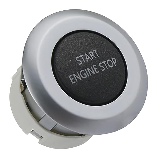 TQPONLY Momentary Push Start Stop Button Switch Compatible with 2010-2016 Land Rover LR4 / 2010-2013 Range Rover Sport Replaces LR014015
