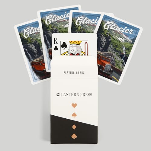 Baraja de Poker Glacier National Park Poker Size 52 Cartas miniatura 6