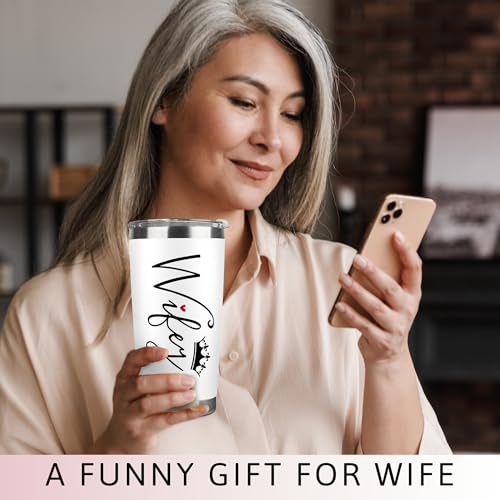 Giftsforwifefromhusbandwifegiftsweddinganniversaryforwomenvalentinesbirthdaygiftideasmothersdaychristmasgiftforherromanticlovecupforher20ozwhitetumbler Urban Country Home Decor Gifts for wife from husband wife gifts wedding anniversary for women valentines birthday gift ideas mothers day christmas gift for her romantic love cup for her 20 oz white tumbler urban country home decor