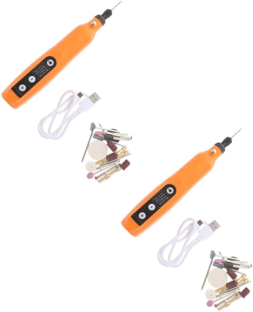 balacoo 2sets Cordless Mini Rotary Tool Usb Charge Multi-function Tool for Sanding Polishing Grinding