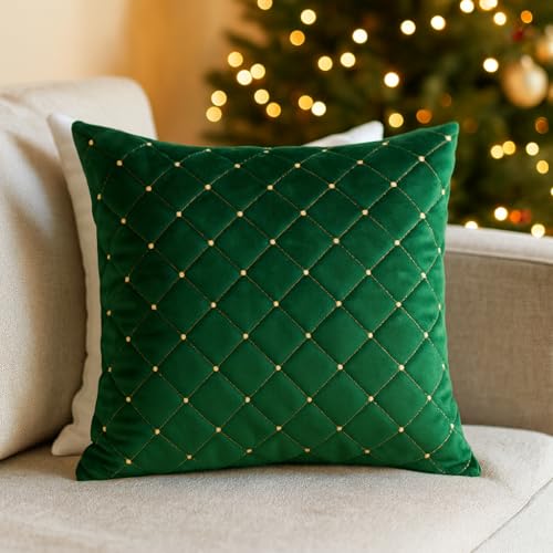 Image of mosey Boho Cushion Covers 20 inch x 20 inch Set of 2 | Pure Cotton 20x20 inch Cushion Cover 2020 | Soft Square Throw Pillow Cover 50 x 50cm for Sofa | Ochre