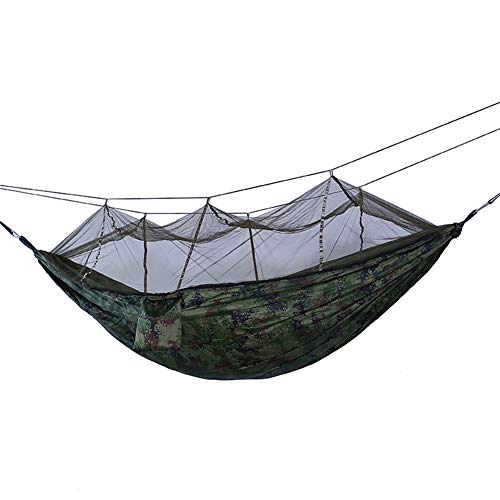 Hamac moustiquaire de voyage camping pour 2 personnes en toile de parachute légère