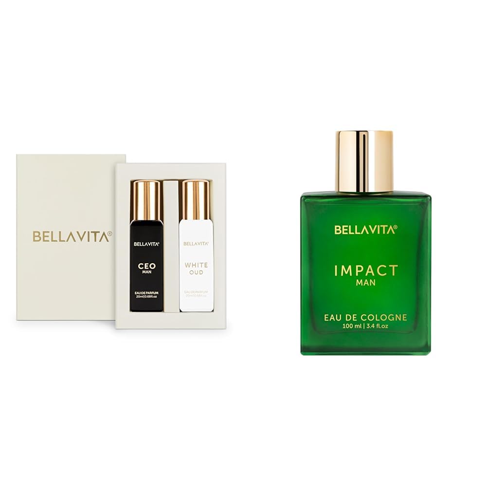 Bella Vita Luxury Ceo Man & White Liquid Oud Unisex Combo With Tonka Agarwood & Orange Woody Pack Of 2 20 Ml Each Impact Man Eau De Cologne Perfume, 100 Ml-picture-38