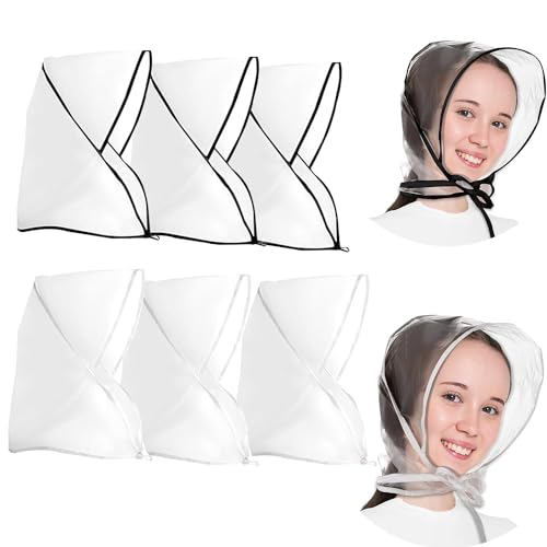 【Design Squisito】Questo cappello è dotato di un cerchietto in plastica impermeabile che fornisce una copertura extra per proteggere la testa, i capelli, il viso e le spalle dal vento e dalla pioggia.