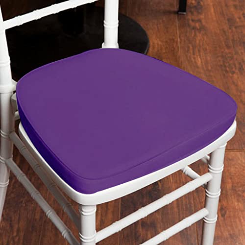 Efavormart Purple Chiavari Chair Cushion Chair Pad With Attachment Straps Party Event Decoration - 2" Thick #TOP2