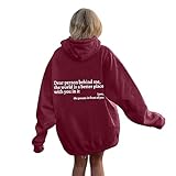 onsoyours dear person behind me hoodie you are enough felpa con cappuccio da donna pullover novità maglione maniche lunghe con cappuccio più colori harajuku giacca oversize b vino rosso l