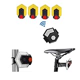 Smart Bike TailLight Turn Signal - Front and Rear Lights Bicycle Warning Light, Waterproof USB Rechargeable Safety Flashing Light for Cycling Road Bicycle