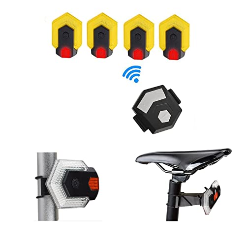 Smart Bike TailLight Turn Signal - Front and Rear Lights Bicycle Warning Light, Waterproof USB Rechargeable Safety Flashing Light for Cycling Road Bicycle