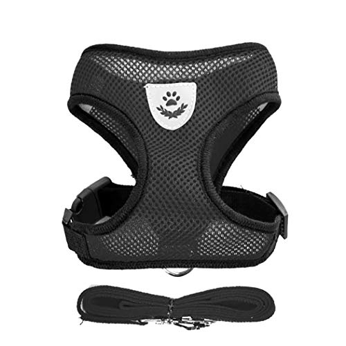 Preisvergleich Produktbild OIYINM77 Kreative einstellbare Outdoor Pet Mesh Weste Brustgurt Hundeleine Hundegeschirr Charms