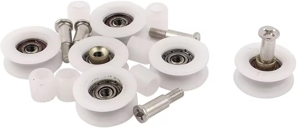 UFURMATE Rullo Per Cassetti, 4 Pezzi POM In Plastica Per Armadietti, Cassetti, Ruote, Rulli Di Posizionamento Per Cassetti, Guide Per Mobili, Parti Di Ricambio Fai Da Te (diametro 19 Mm - Foto 12