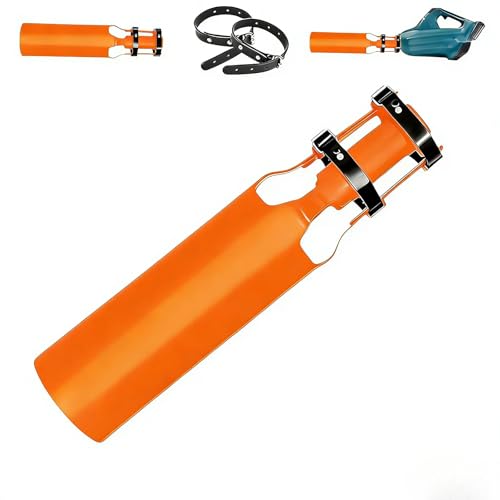 Leaf Blower Air Booster Compatible with Cylindrical Nozzles 3 Inches in Diameter and Over 4 Inches in Length; Ideal for Blowing Away Leaves Dust and Snow; Orange