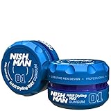 nishman Hair Styling Gel Wax Series 150ml (Pack of 1, 01 Gum Gum)