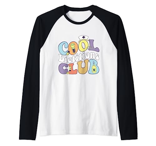 Cool Dietitian Club, nutricionista y practicante, Groovy Camiseta Manga Raglan