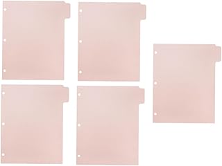 Operitacx 5 Folhas Tag Fichário Clipes Bloco De Notas Cadernos Livro De Notas Pp Divisores Estéticos Guias Fichário Bloco De Notas Marcadores Caderno Índice Divisores Caderno Divisores