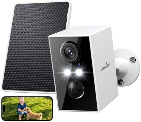 wansview Outdoor Solar WiFi Surveillance Camera – 2K Cameras Home...