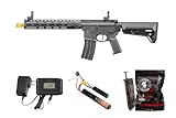 Lancer Tactical Gen 3 BG Defense Type-A MK2 M4 AEG Airsoft Rifle with Battery & Charger- 12' / Black