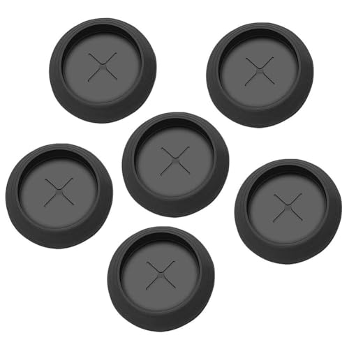 Pchnfei - 6 Stück schwarze Gummi-Fleischsonden-Ersatzteile für Traeger Holzpellet-Grills, Outdoor-Kochutensilien, Zubehör