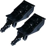 2 Stück Waschwasserdüse Scheibenwaschdüse Spritzdüse passend für Volkswagen VW T5 Transporter Golf Mk4 Bora Polo Touareg Beetle Lupo Seat Cordoba Ibiza Toledo Skoda Superb 6E0955985 6E0955985A