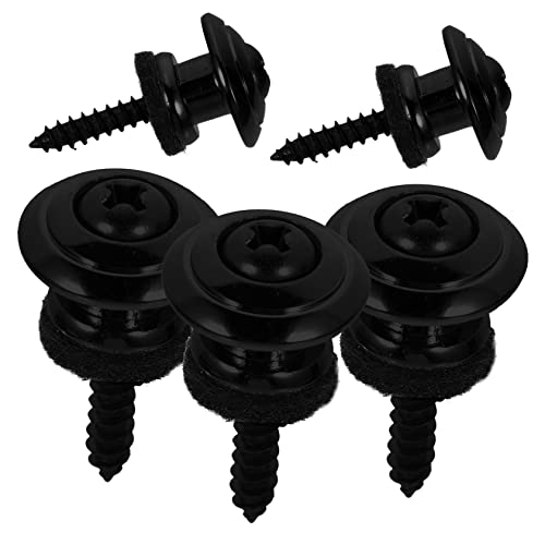 BESPORTBLE 5Pcs Guitar Strap Locks Buttons for Electric Acoustic Bass Skid Design Easy Installation Secure Locking System for Guitar Straps Durable Accessories for Musicians
