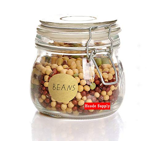 Hcode 2'' Natural Circle Price Stickers Kraft Paper Dots Labels Target Pasters Adhesive Writable Labels 500 Pieces Per Roll (2 Inches) #TOP4