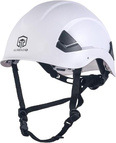 Casque de Sécurité, Casques de Protection EN397 avec Trous d'aération, 52 à 64 cm Tour de Tête Réglable, Matériau ABS Résistant pour Hommes Femmes...