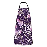 El delantal con pechera grande desde el pecho hasta la rodilla brinda una excelente cobertura y protección contra los derrames de grasa de la cocina y las manchas de comida No coloque el delantal cerca de ningún utensilio de cocina caliente o llamas
